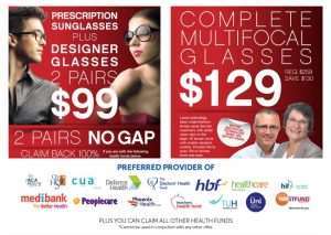 Eden Rise Optical 2 Pairs glasses $99 offer